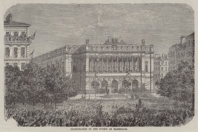 Inauguration of the Bourse at Marseilles by English School