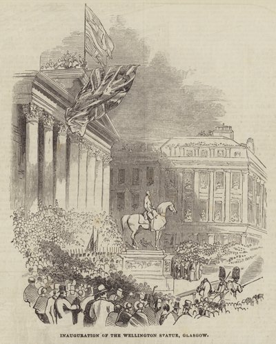 Inauguration of the Wellington Statue, Glasgow by English School