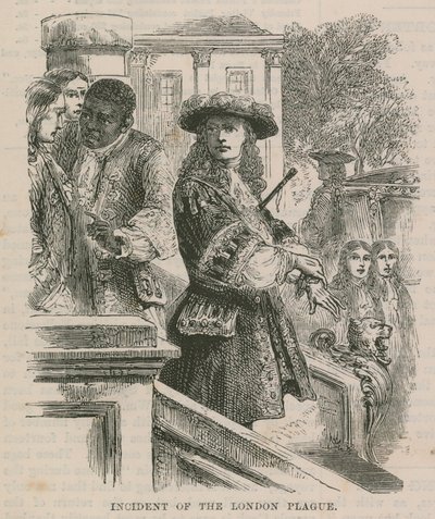Incident of the London Plague by English School