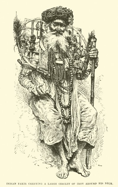 Indian Fakir with Iron Circlet by English School