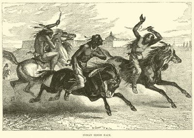 Indian Horse race by English School