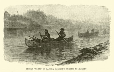 Indian Women of Canada Carrying Berries to Market by English School