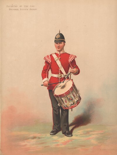 Infantry of the Line, Drummer, Review Order by English School