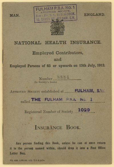 Insurance Book for National Health Insurance by English School
