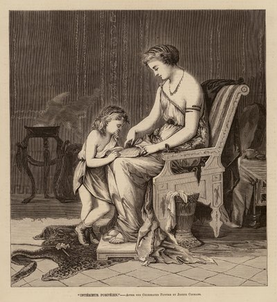 Pompeian Interior by English School
