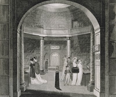 Interior View of the Leverian Museum, 1806 by English School