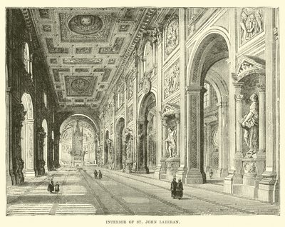 Interior of St. John Lateran by English School