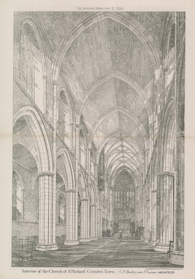 Interior of the Church of St Michael by English School