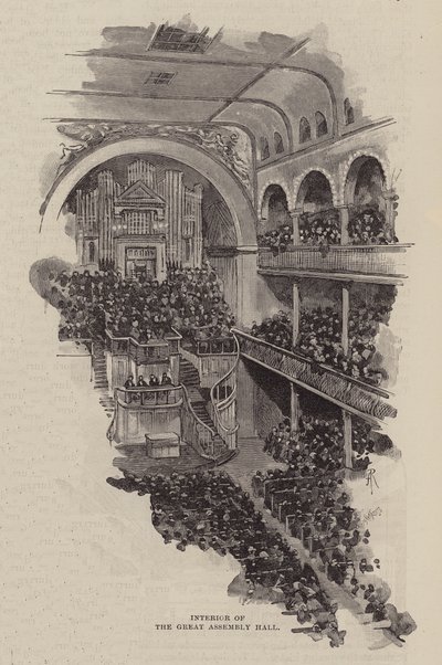 Interior of the Great Assembly Hall by English School