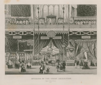 Interior of the Great Exhibition, 1851, Egypt, Turkey & Greece by English School