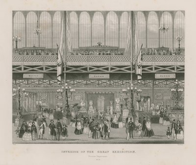 Interior of the Great Exhibition, 1851, Russian Department by English School