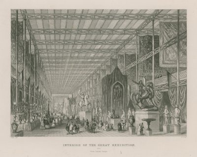 Interior of the Great Exhibition, 1851, from Dante