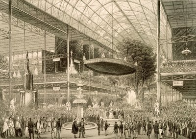 Interior of the Great Exhibition, Grand State Opening May 1, 1851 by English School