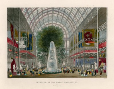 Interior of the Great Exhibition, north transept by English School
