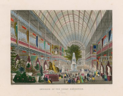 Interior of the Great Exhibition, south transept by English School