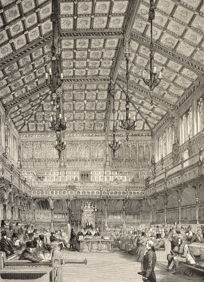 Interior of the House of Commons, from 