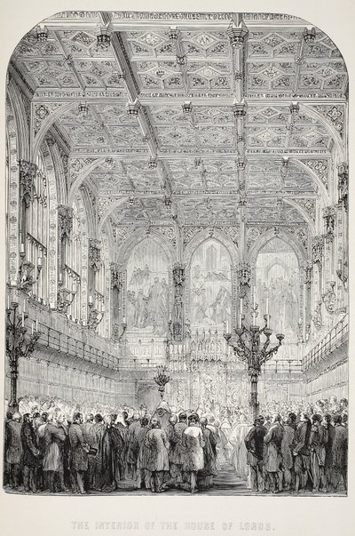 Interior of the House of Lords by English School