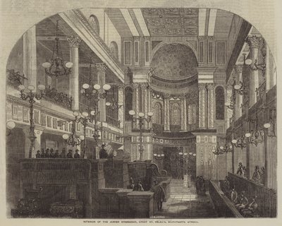 Interior of the Jewish Synagogue, Great St Helen