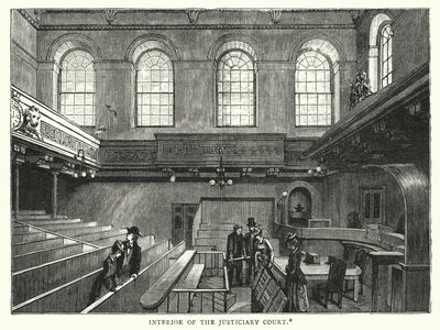 Interior of the Justiciary Court by English School