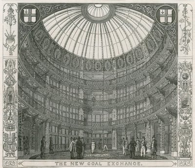 Interior of the New Coal Exchange, Thames Street by English School