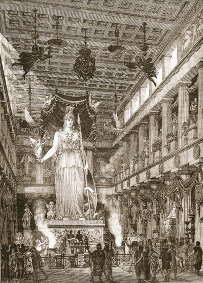 Interior of the Parthenon, Restored by English School