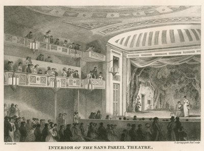 Interior of the Sans Pareil Theatre (Adelphi Theatre), London by English School