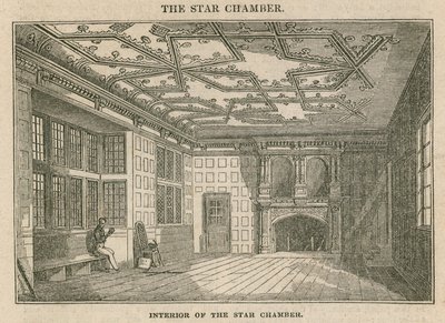 Interior of the Star Chamber, Westminster by English School