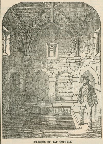 Interior of the Old Conduit at Kensington by English School
