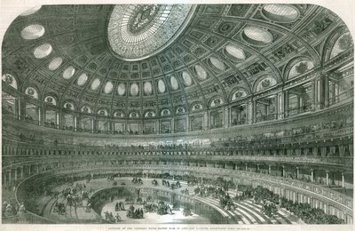 Interior of the Proposed Royal Albert Hall by English School