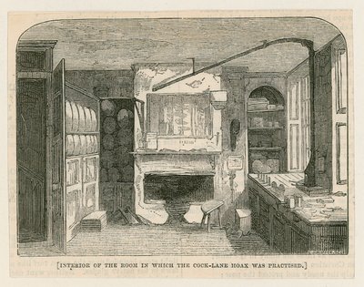 Interior of the Room in Which the Cock-Lane Hoax Was Practised by English School