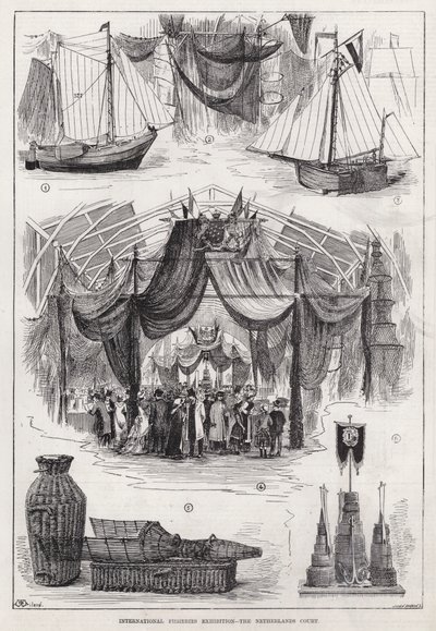 International Fisheries Exhibition, The Netherlands Court by English School