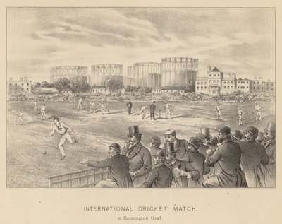 International cricket match at Kennington Oval by English School