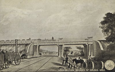 Intersection Bridges, St Helens, 1832 by English School