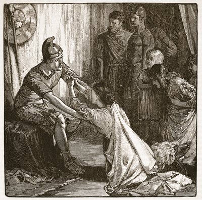 Interview between Coriolanus and His Wife and Mother by English School