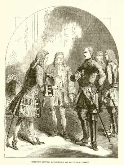 Interview between Marlborough and the King of Sweden by English School