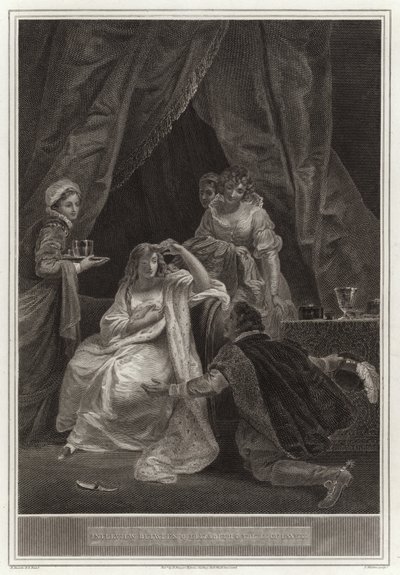 Interview between Queen Elizabeth and the Earl of Essex by English School