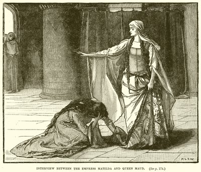 Interview Between the Empress Matilda and Queen Maud by English School