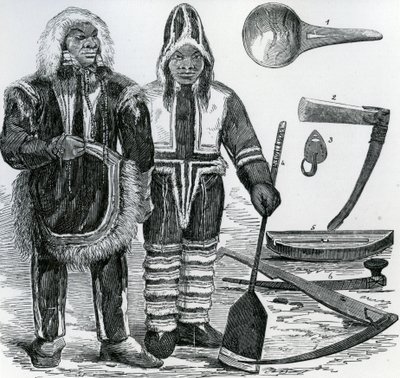 Inuit Couple by English School
