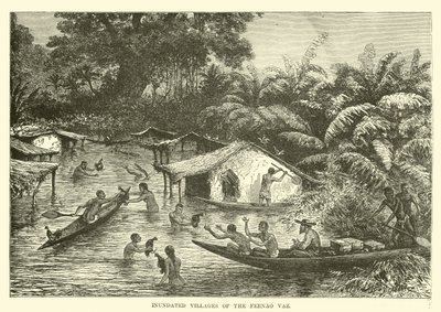 Inundated villages of the Fernao Vaz by English School