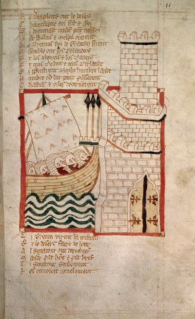 Invasion of Scots and Danes, from the Verse Chronicle of 