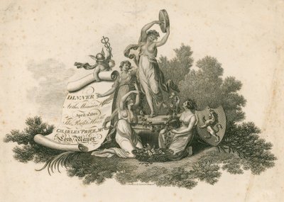 Invitation to the Lord Mayors Dinner at the Mansion House, London, 11 April 1803 by English School