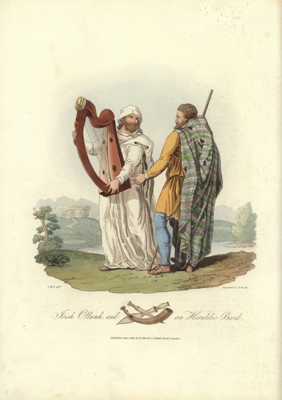 Irish ottamh and an heraldic bard by English School