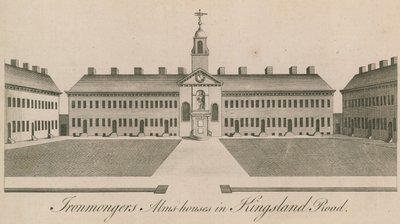 Ironmongers Almshouses in Kingsland Road by English School