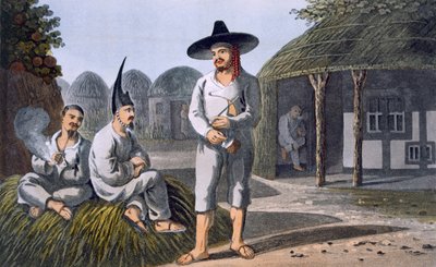 Islanders of Sir James Halls Group, 1820 by English School