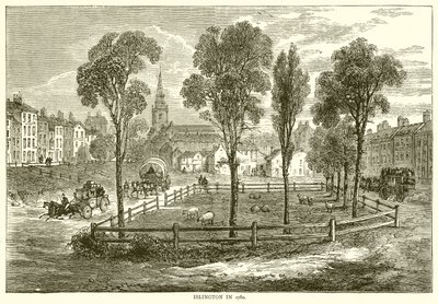 Islington in 1780 by English School