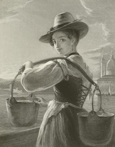 Italian Water Carrier by English School