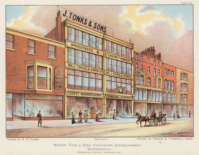 J Tonks & Sons furnishings store, Scarborough by English School