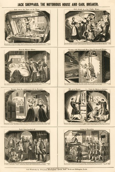 Jack Sheppard, the Notorious House and Gaol Breaker by English School