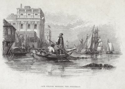 Jack Helping Freeman the Fisherman by English School