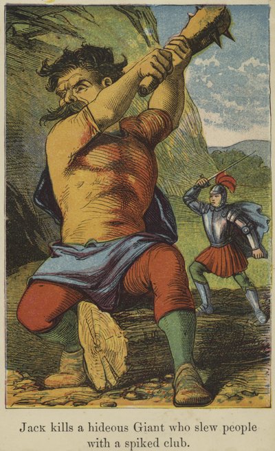 Jack Kills a Hideous Giant Who Slew People with a Spiked Club by English School